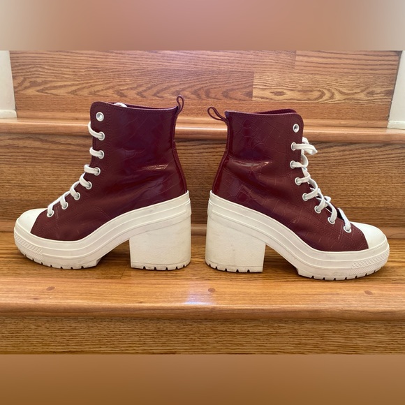 Converse Chuck 70 De Luxe Heel Cabernet Size 10 - Picture 6 of 11